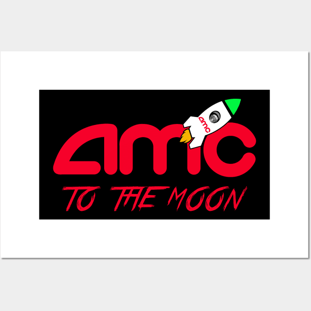 AMC TO THE MOON Wall Art by MAG